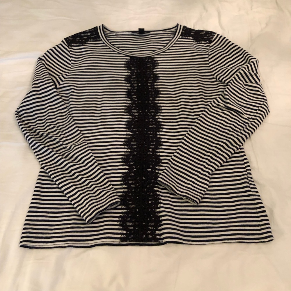 JCrew Embellished T-shirt. Perfect paired with white jeans on Summer night!!